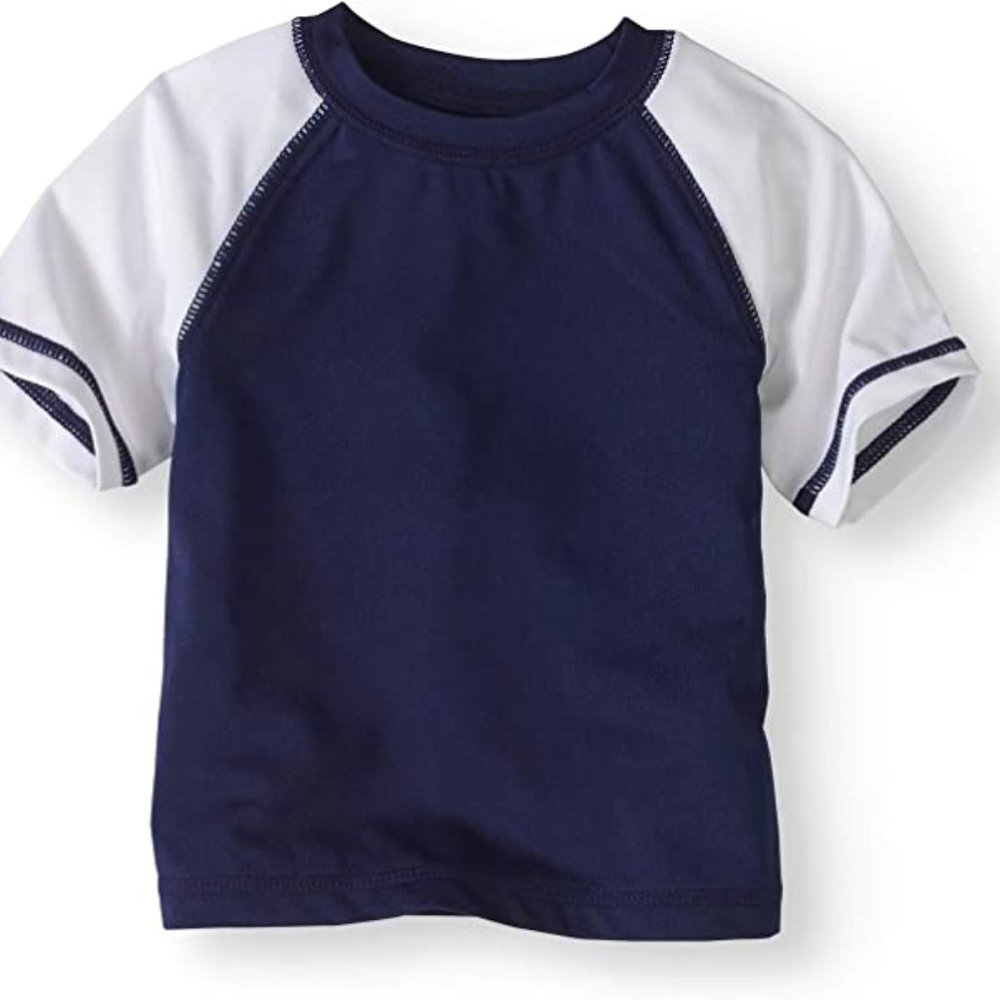 Rash guard infant boys sizes 12 mos, 18 mos or 24 mos  Healthtex Blue Sapphire